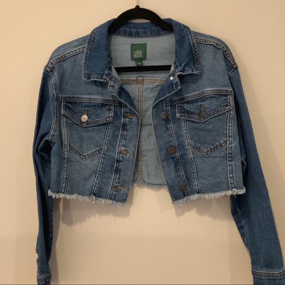 wild fable Jackets & Blazers - Wild Fable (s) crop Jean  Jacket